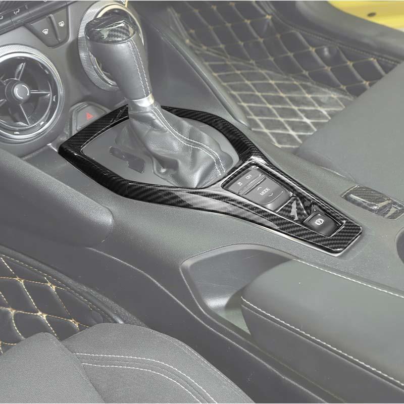 Car Gear Shift Panel Decoration Protective Cover For Chevy Camaro 2017 Up Car Interior Accessories