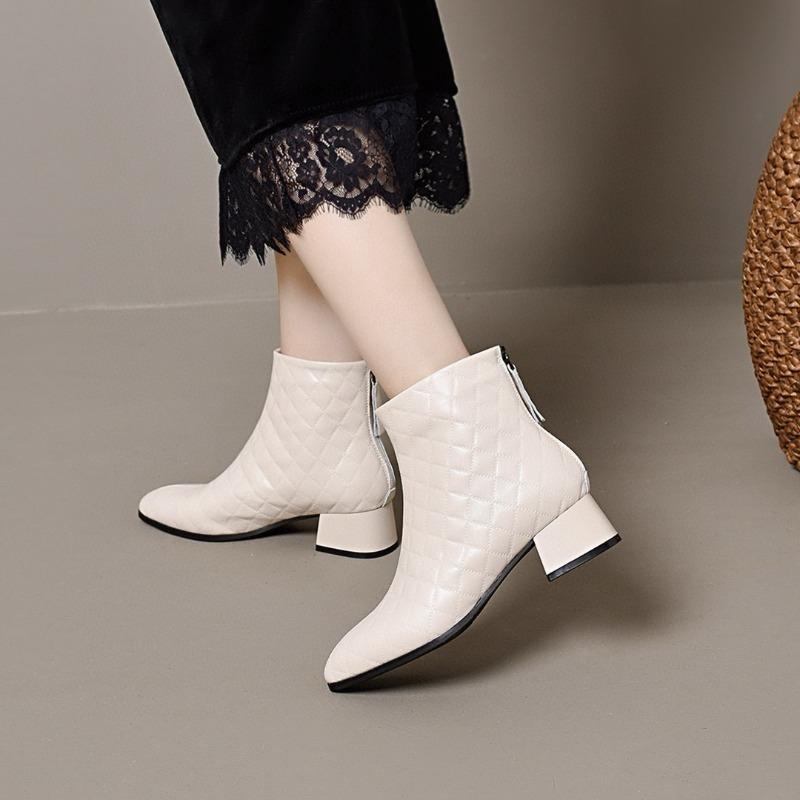 

Короткие сапоги Короткие сапоги Кожаные сапоги Модные сапоги 41 бежевый