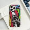 C-CocaS-Mode Étui de téléphone Cola Pour IPhone 17 16 15 14 13 12 11 ProMax Plus Housse Ondulée antichoc
