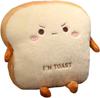 Toast Bread Plush Pillow, Bread Stuffed Pillow,Food Plush Pillow With Hand Pocket Great Gift Choice For Kids Adults 45Cm