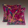 Pink Floral Bird Pillow Cover Double Sided 2Dprint Soft Polyester Cushion Case Living Room Bedroom Sofa Couch Boho Decor Vibrant