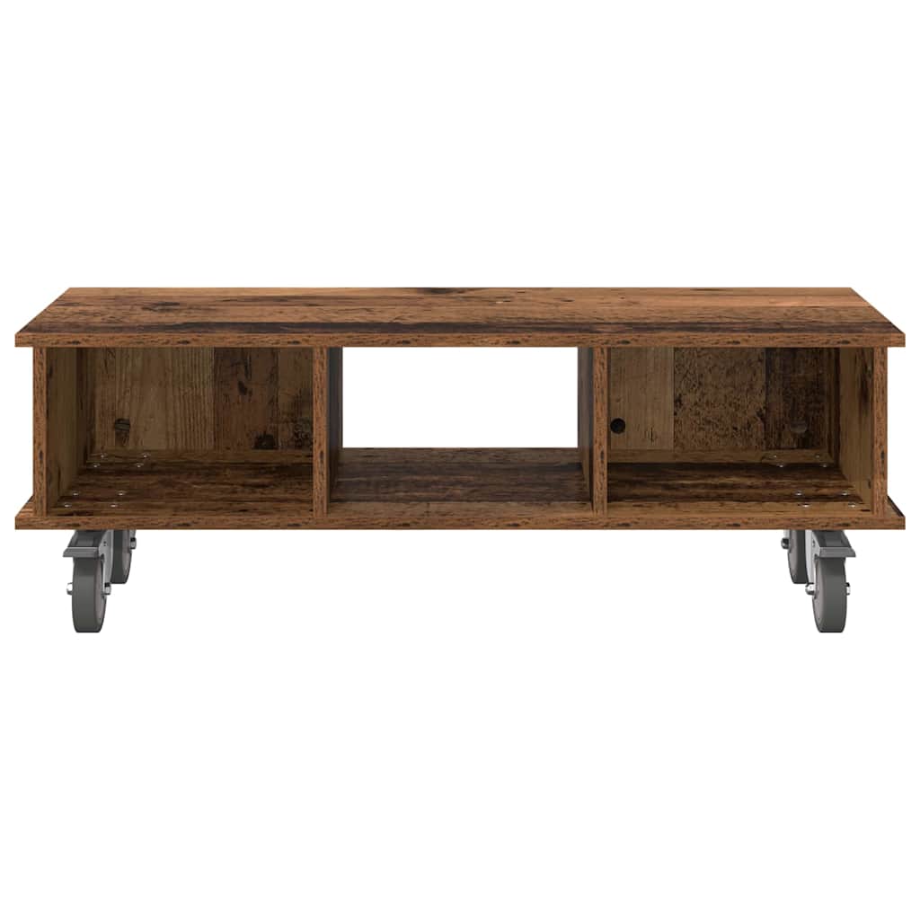 TV-Ständer Holzoptik recycelt 100 x 35 x 35 cm Holzwerkstoff