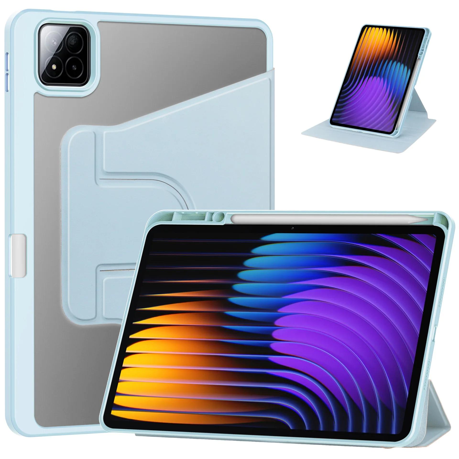 

Tablet Case For Xiaomi Pad 7 Pro Rotating Acrylic Pen Slot 11.2 Protective For Pad 7-7Pro небо синє кольору