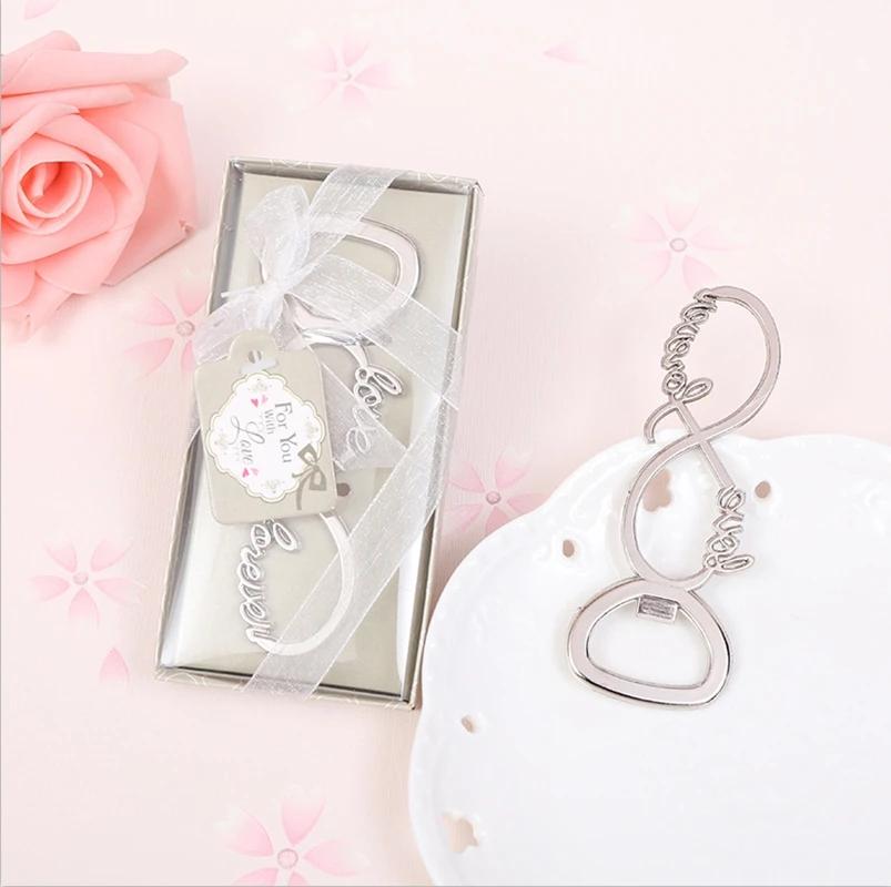 

20pcs Love Forever Infinity Design Silver Metal Bottle Opener Wedding Favors серебряный