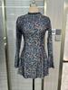2025 New Leopard Print Sexy Long Sleeve Dress - European & American Women's Fashion