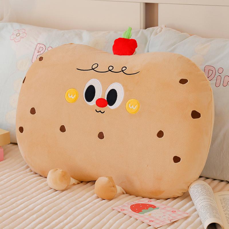 Bread Apple Cookies Memory Foam Plush Toy Cartoon Office Dorm Bed Cover Soft