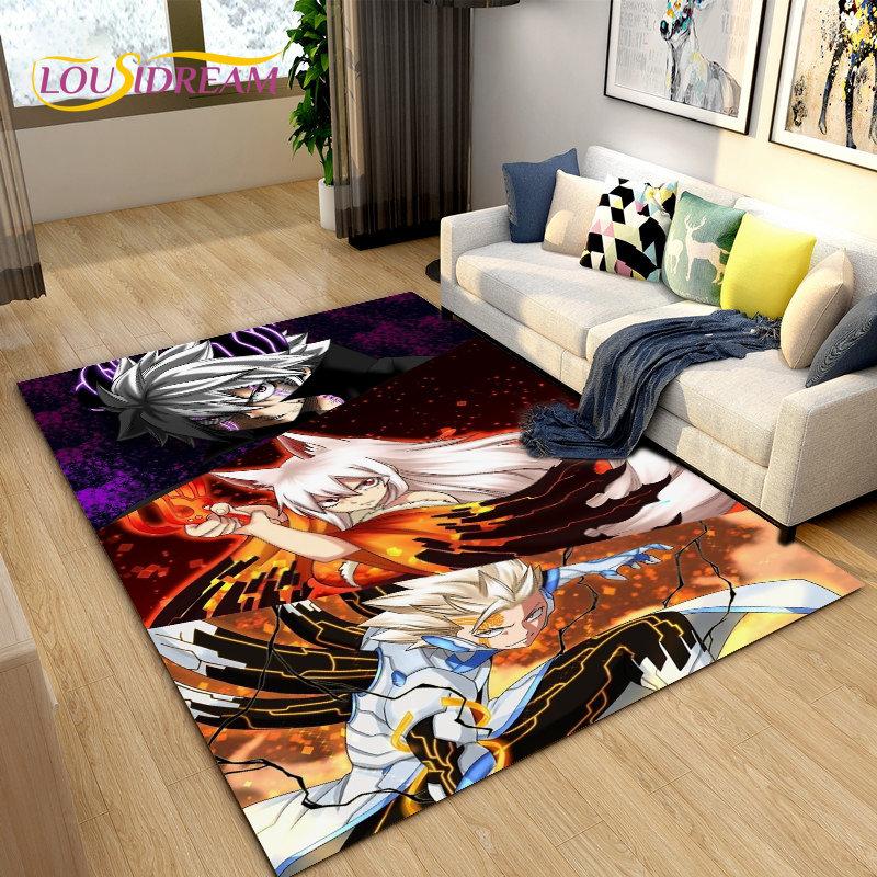 Fairy Tail Japan Anime Cartoon Area Rug,Carpet Rug for Living Room Bedroom Sofa Doormat Decoration, Kids Play Non-slip Floor Mat