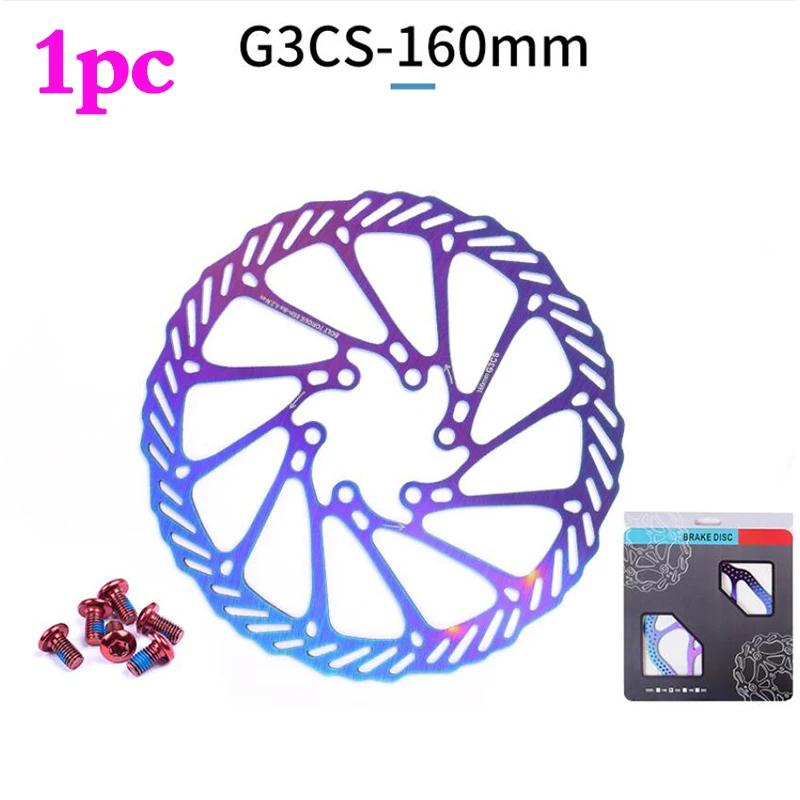 Bicycle Disc Brake Calipers 160MM Disc Brake Rotor Front Rear Aluminum Alloy Brake Caliper Universal Bike Line Pulling Brakes M1-160 G3 Rotor-1PC