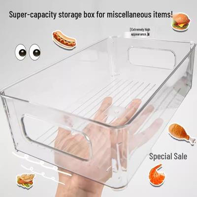 Acrylic Transparent Desktop Storage Organizer for Cosmetics, Snacks, and Sundries