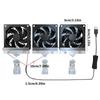FishTank Clip on Cooling Fan Water Plant Cooling Temperature Control Aquarium Chiller Cooling Fan Adjustable