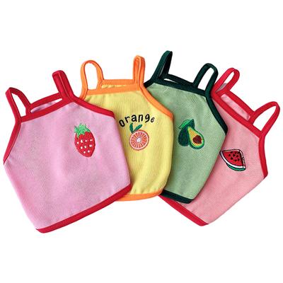 Summer Pet Clothes Puppy Clothing Outfits For Small Medium Dogs Cats Fruit Pet Dog T-shirt Chihuahua Pug Apparel Costumes XS-XXL