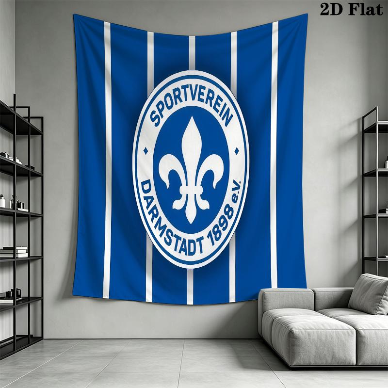 SV Darmstadt 98 Wall Tapestry Aesthetic Wall Hanging Printed Fabric Blanket Decorative Tapestries for Bedroom Living Room Home Decor