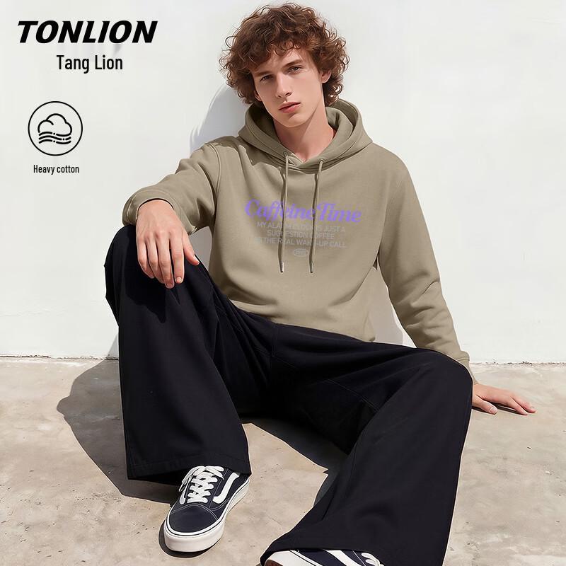 TonLion Men's Casual Hooded Sweatshirt
