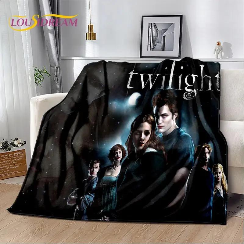 Die Twilight Saga HD-bedruckte weiche Plüschdecke, Flanelldecke, Überwurf, Decke für Wohnzimmer, Schlafzimmer, Bett, Sofa, Picknick, Abdeckung für Kinder