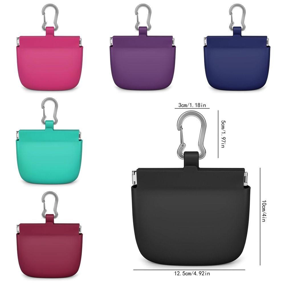 Waterproof Silicone Dog Treat Pouch Stain-resistant Oil-resistant Dog Training Pouch Food Dispenser Water-resistant