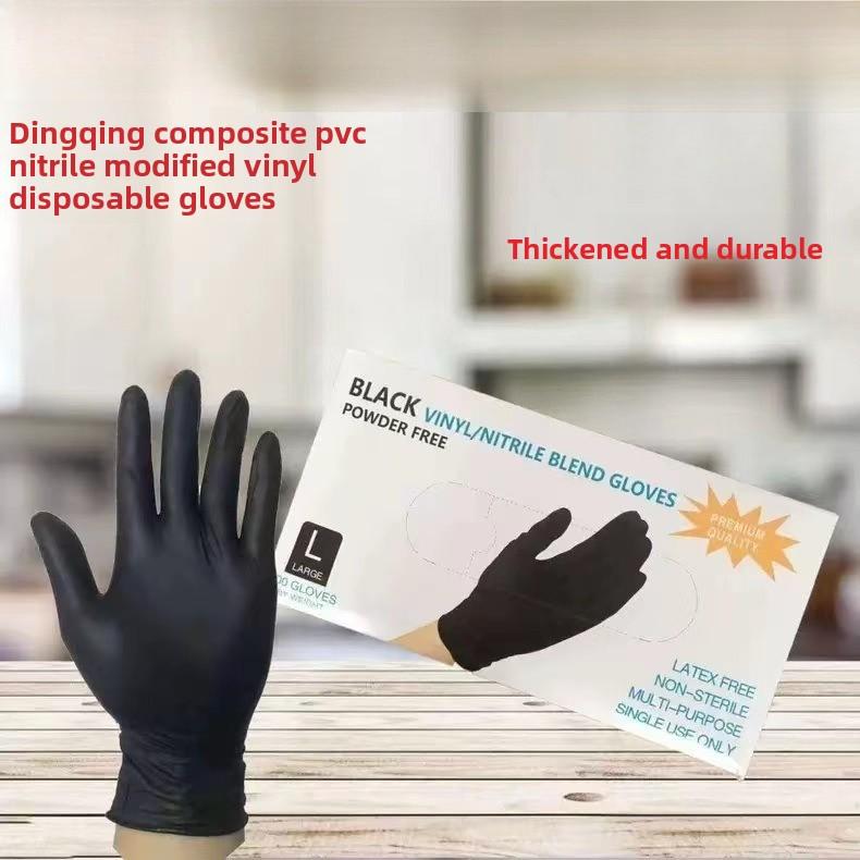 100 Stück Verdickte Lebensmittelqualität PVC-Handschuhe Backen Schönheit Tattoo Box Extraktion Einweg-Haushalt Wasserdichte Handschuhe