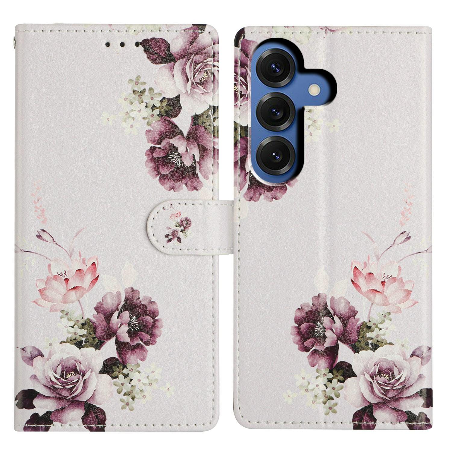 

For Samsung Galaxy S26/S26 Pro Case Pattern Printing Wallet Stand Flip Leather Phone Cover with Strap
