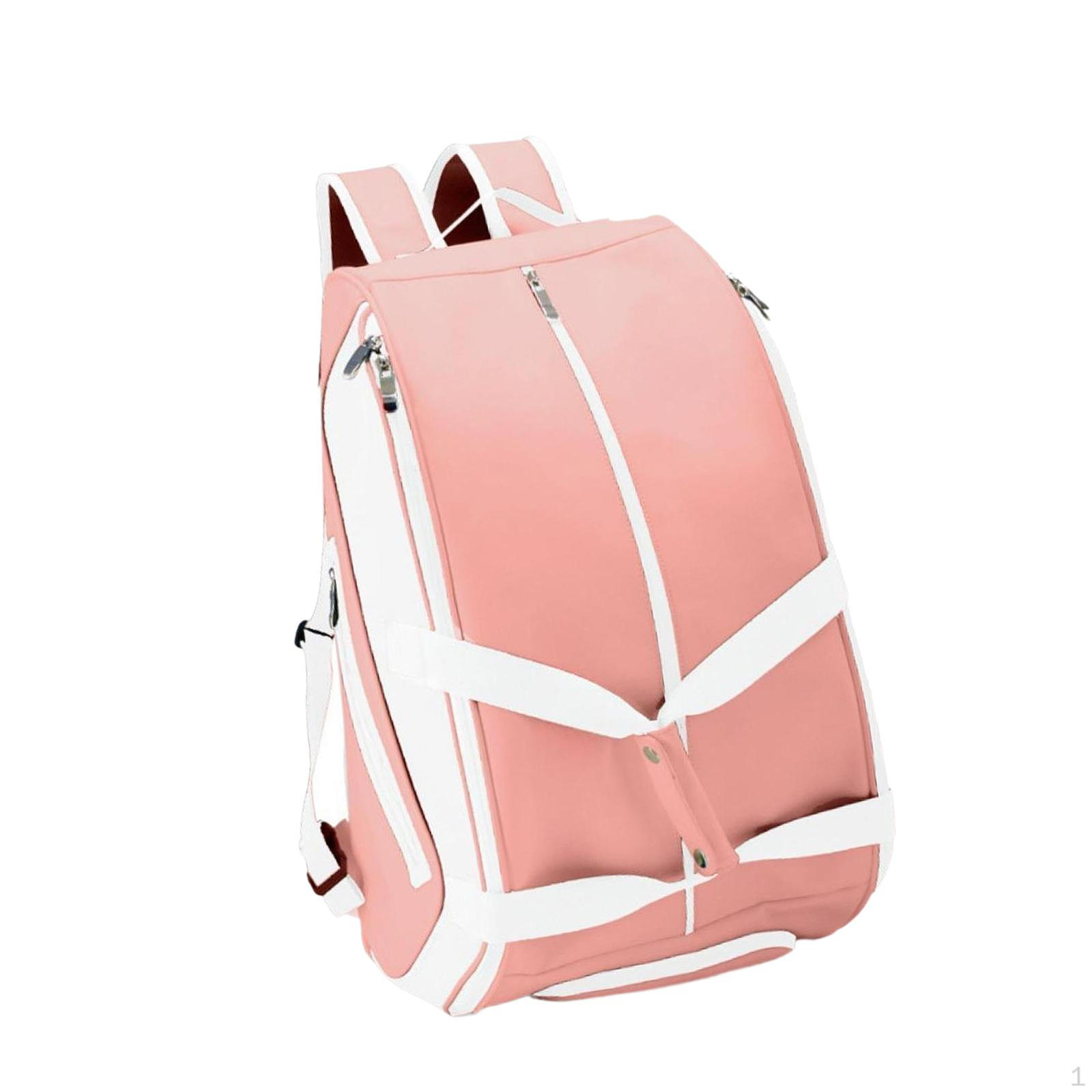 

Pickleball Duffel Racket Storage Daypack Badminton Bag for Outdoor Training Pink