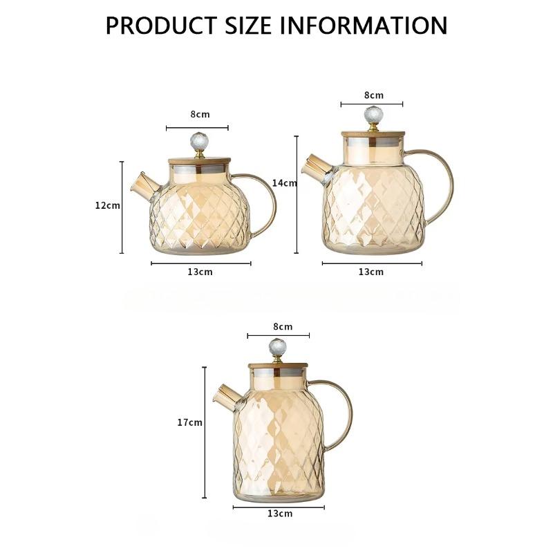 Lanling Pot Cold Water Kettle High Borosilicate Glass High Temperature Resistance Simple Large Capacity High-Perfect Cold