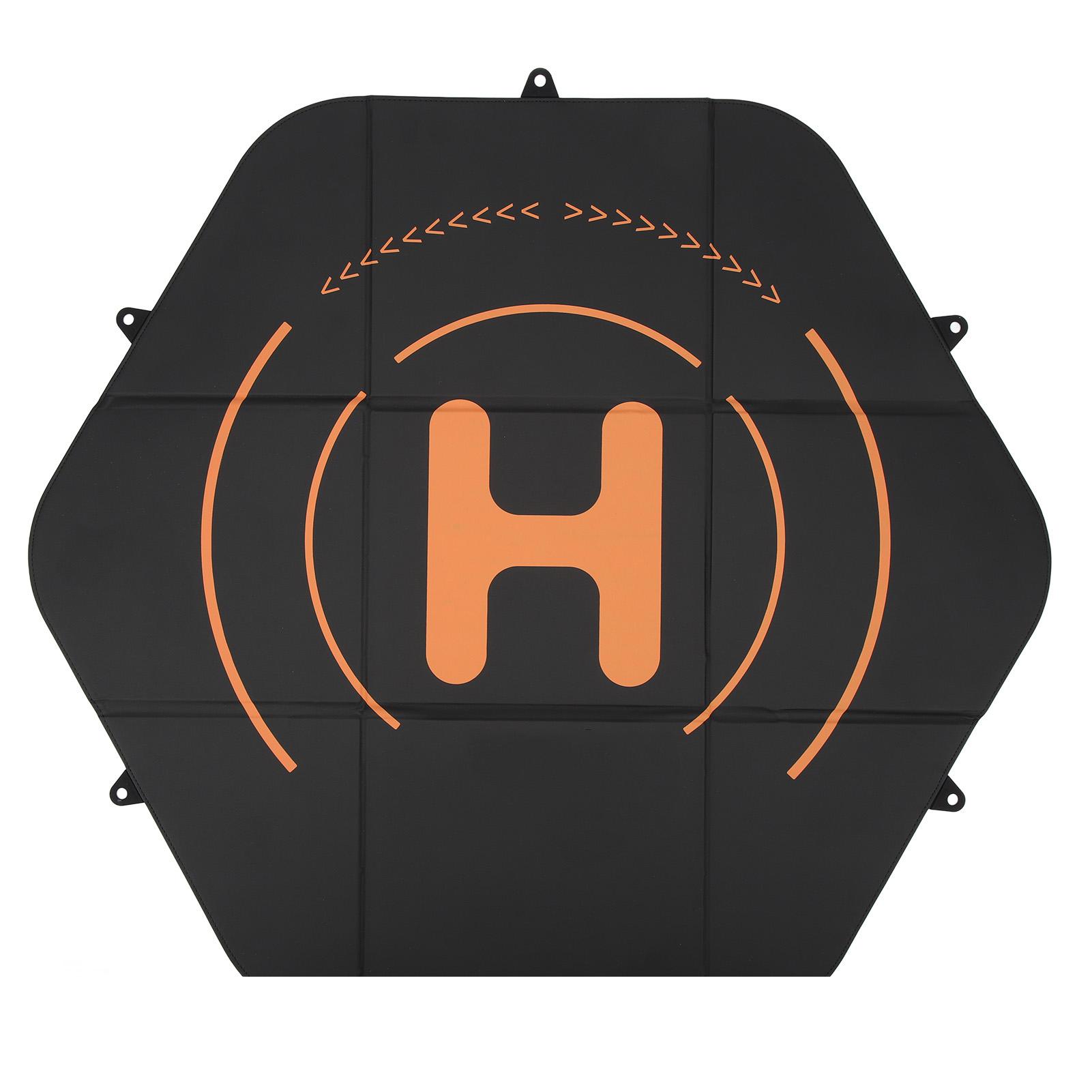

Drone Landing Pad 80cm Leather Silicone Double Sided Waterproof Hexagon Fast Fold Drone Landing Protector Mat for Mavic