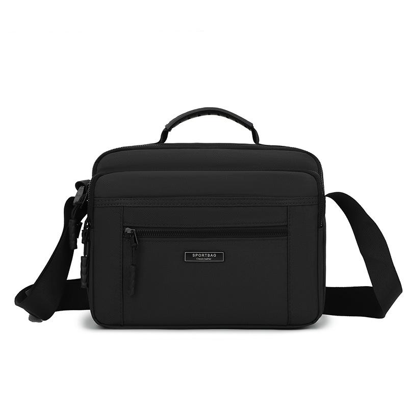 Men's Crossbody Bag Large Capacity Multi-Layer Business Handbag Traveling Shoulder Bag
