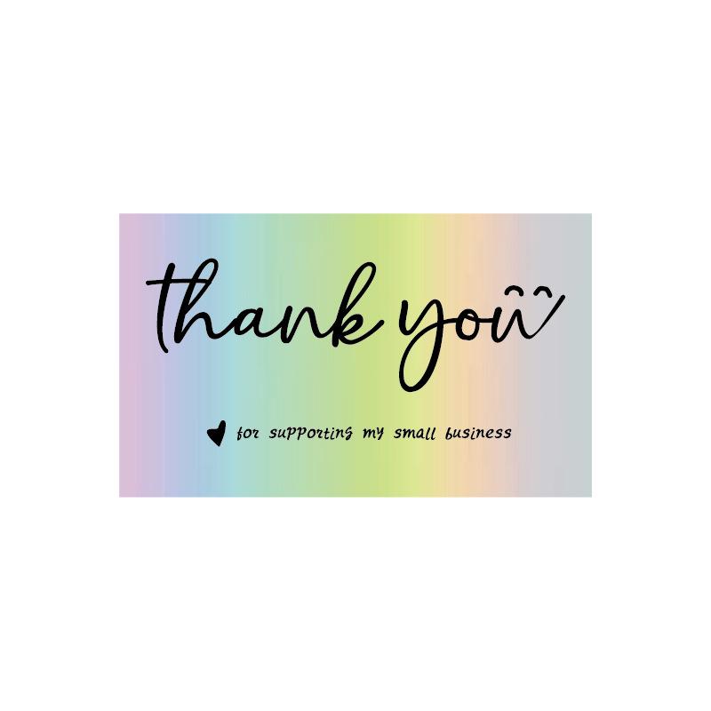 Simple Laser-Engraved Thank You Cards - 30 Pack