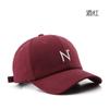 Fresh letter N curved brim baseball cap outdoor travel sunscreen sunshade sun hat couple cap