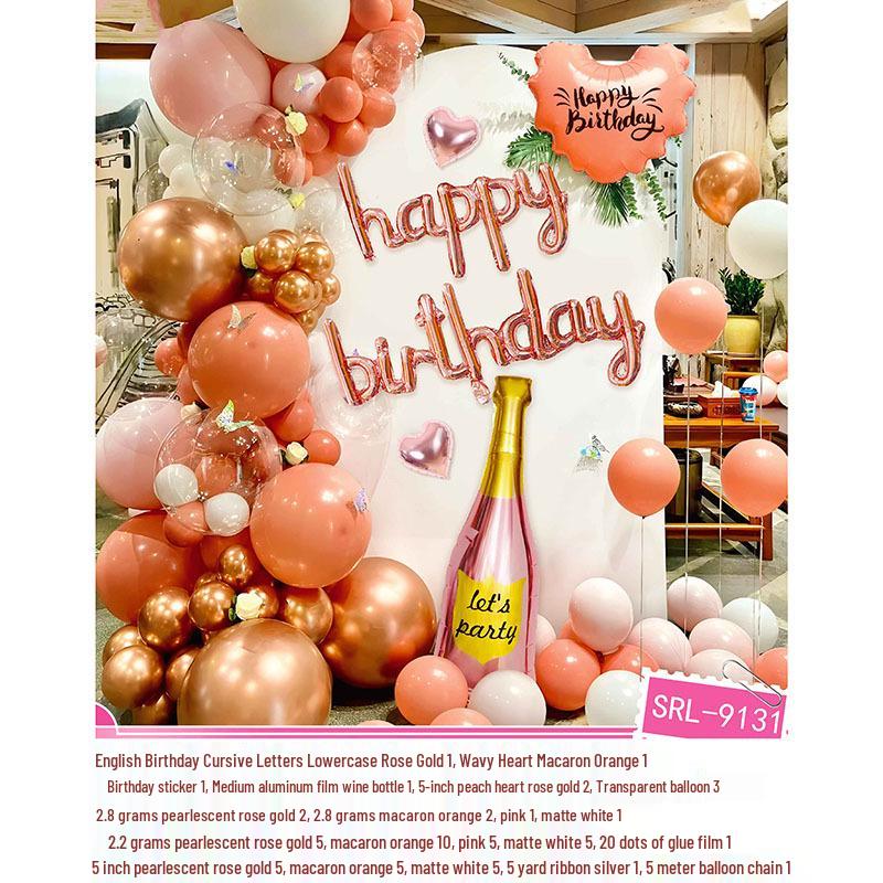 Adult & Children Birthday Number Balloon Decoration Set