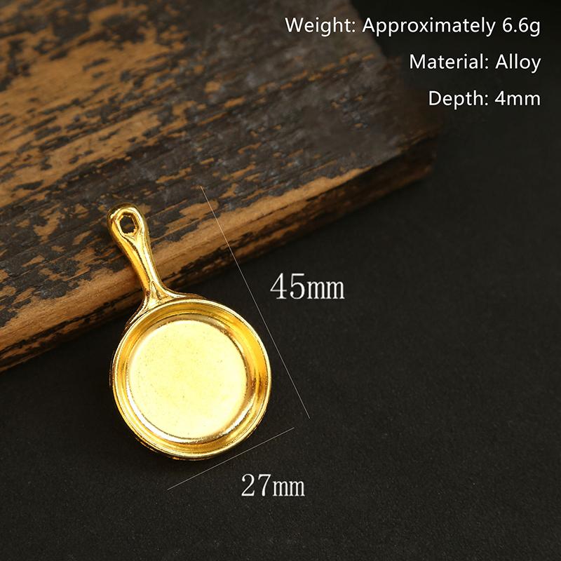Mini Pala Dorata Pentola Dorata Portachiavi Gadget di Gioco Teamfight Tactics Portachiavi Giocattolo Creativo Ciondolo Portachiavi per Borsa Chiavi Auto