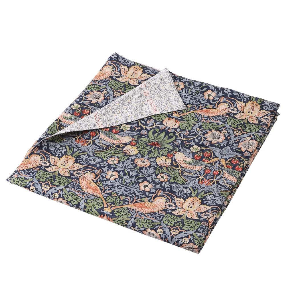 Povlak na peřinu nishikawa, bavlněný, jednodílný, Morris Gallery, jahodový zloděj, snadné nasazení a sundání rychlými patentkami, oboustranný, pratelný, vyrobeno v Japonsku