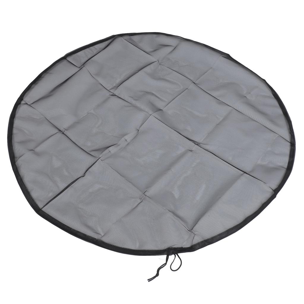 4pcs Mesh Cover for Rain Barrels with Drawstring Water Collection Buckets Tank Protector Bucket Netting Screen Cover