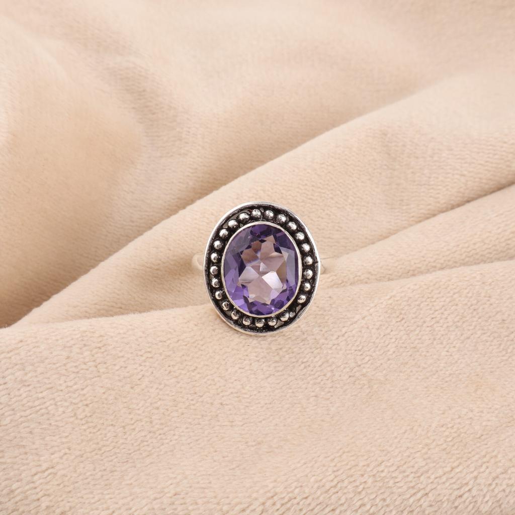 Iolite Gemstone 925 Stamped Silver Jewelry Handmade Daily wear Ring Gift For Her RR-62-2