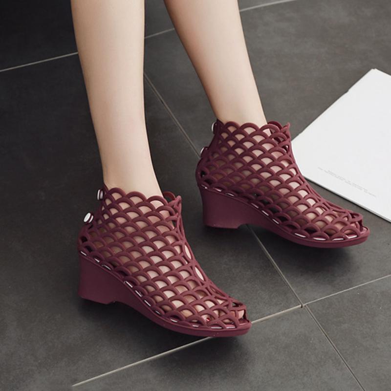 Woman Sandals Comfortable Pumps Ladies Fashion Wedges Female Hollow Out Shoes Women's Footwear Open Toe Casual Chunky Sandal New