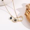 Elegant 18K Plated Titanium Steel Cross Necklace for Women - Light Luxury Clavicle Chain That Resists Fading