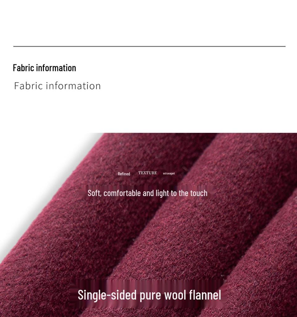 Elegant Woolen Skirted Dress with Waist-Cinch for Autumn/Winter