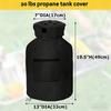 Customizable Dark Dust Proof Gas Storage Enclosure With Bottom Tie Cord And Control Access Outdoor Gas Tank Cover