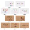 30PCS Gift Wedding Party For Small Business White/Kraft Paper Label Thank You Cards Greeting Card Rainbow Color Letters