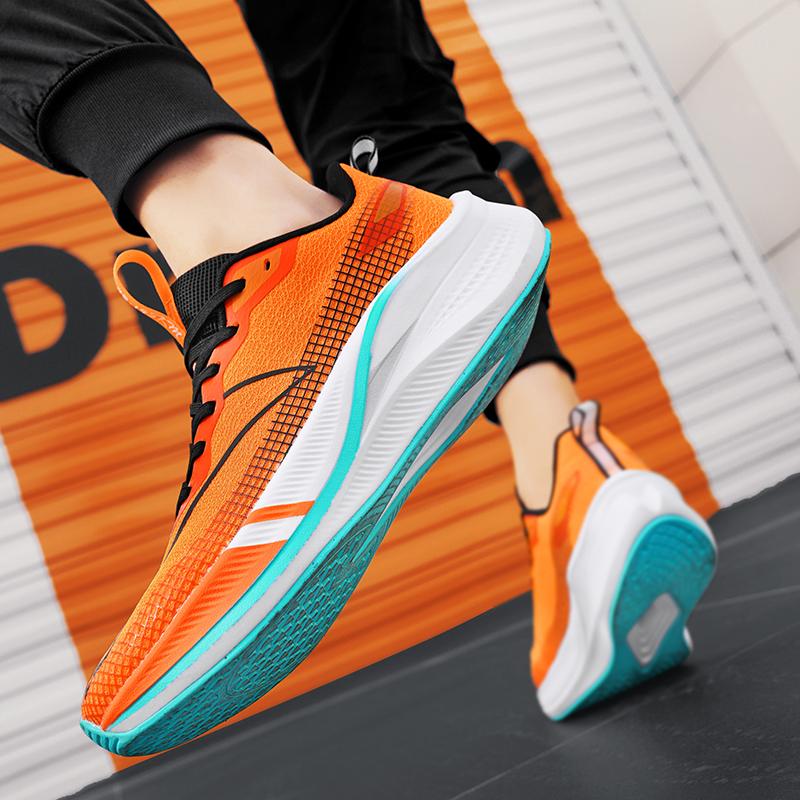 Men's Racing sneakers four season fashion light breathable outdoor speed running shoes soft sole parent-child casual sports shoe