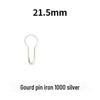 Gourd Pin 1000 Silver