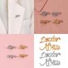 Elegant Alphabet Brooch Fashionable Minimalist Metal Pin Ideal For Scarf Accessories