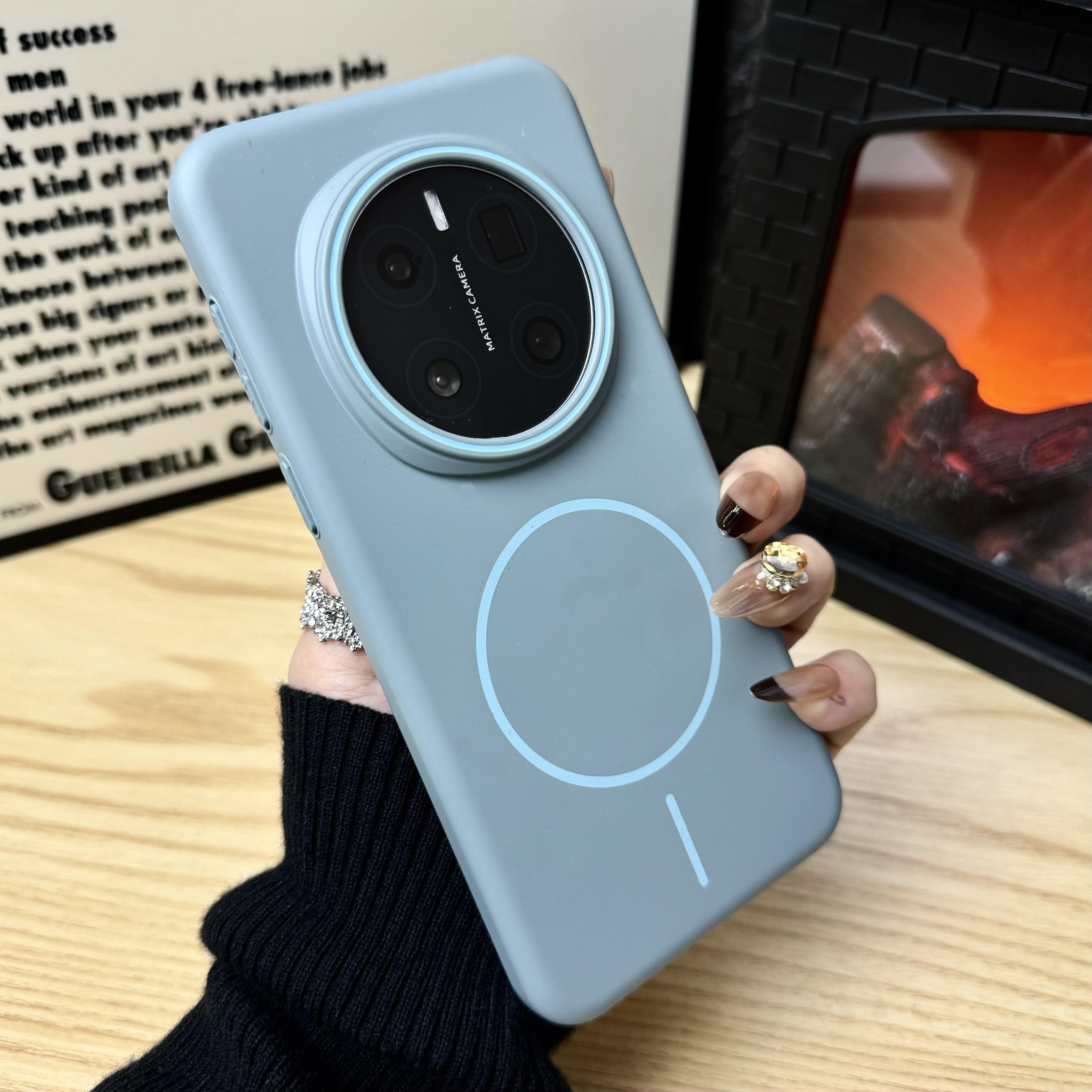 

Ударопрочный жесткий чехол из ПК для Honor Magic 7 Lite Тонкий матовый магнитный чехол для телефона для Honor Magic 6 5 Lite 7 Pro X9A X9B X9C Бампер Honor Magic5 Pro синий