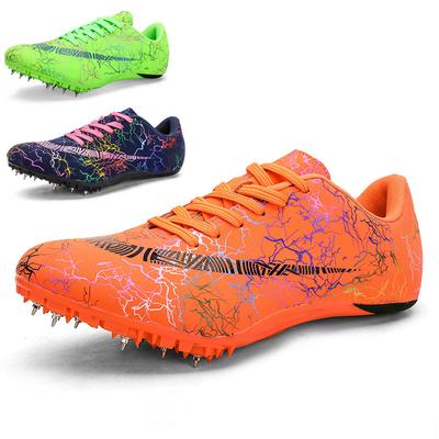 Veľká veľkosť atletické šprintérske pánske klincové topánky dámske stredné a dlhé bežecké súťažné tréningové topánky mandarínkové kačacie topánky nové
