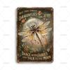 Vintage Garden Art Poster Metal Tin Sign Ideal Gift x Inch Metal Signs for Backyard Bedroom Home Wall Decor Accessories