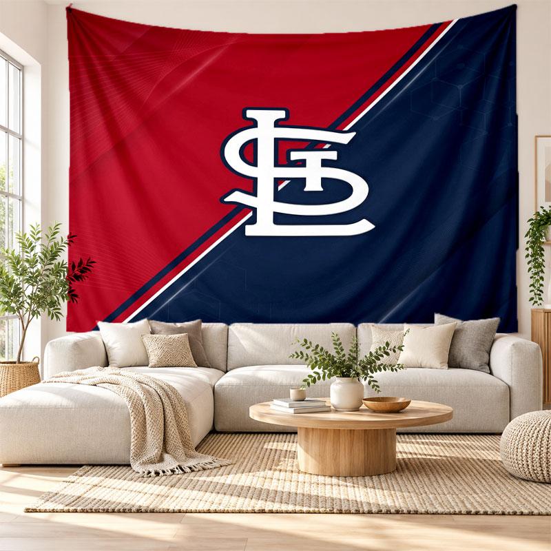 St. Louis Cardinals Wall Tapestry, Soft Fabric Wall Hanging, Decorative Backdrop For Bedroom Home Wall Art