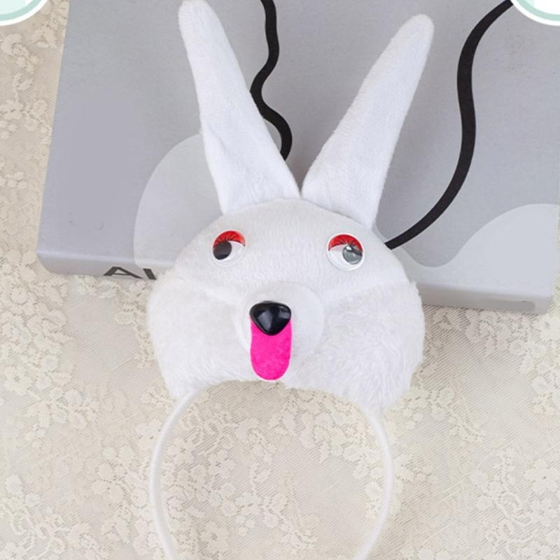 Bunnies Costumes Ears Tail Bowtie Gloves Tutu Animal Fancy Costumes Kit Accessories Kids Halloween Cosplay Party Props