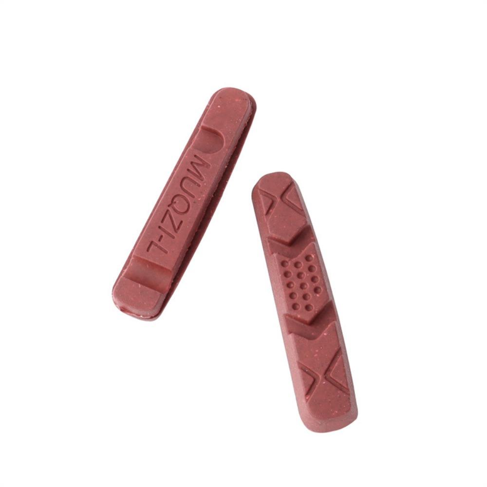 2pcs Cork Compound Bicycle Brake Pads Replacement Carbon Wheels Brake Pads Road Bike красный