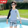Boys Long Sleeve Rash Guard Swimwear Set UV Protection Swimming Suit Teens Kids Water Sports