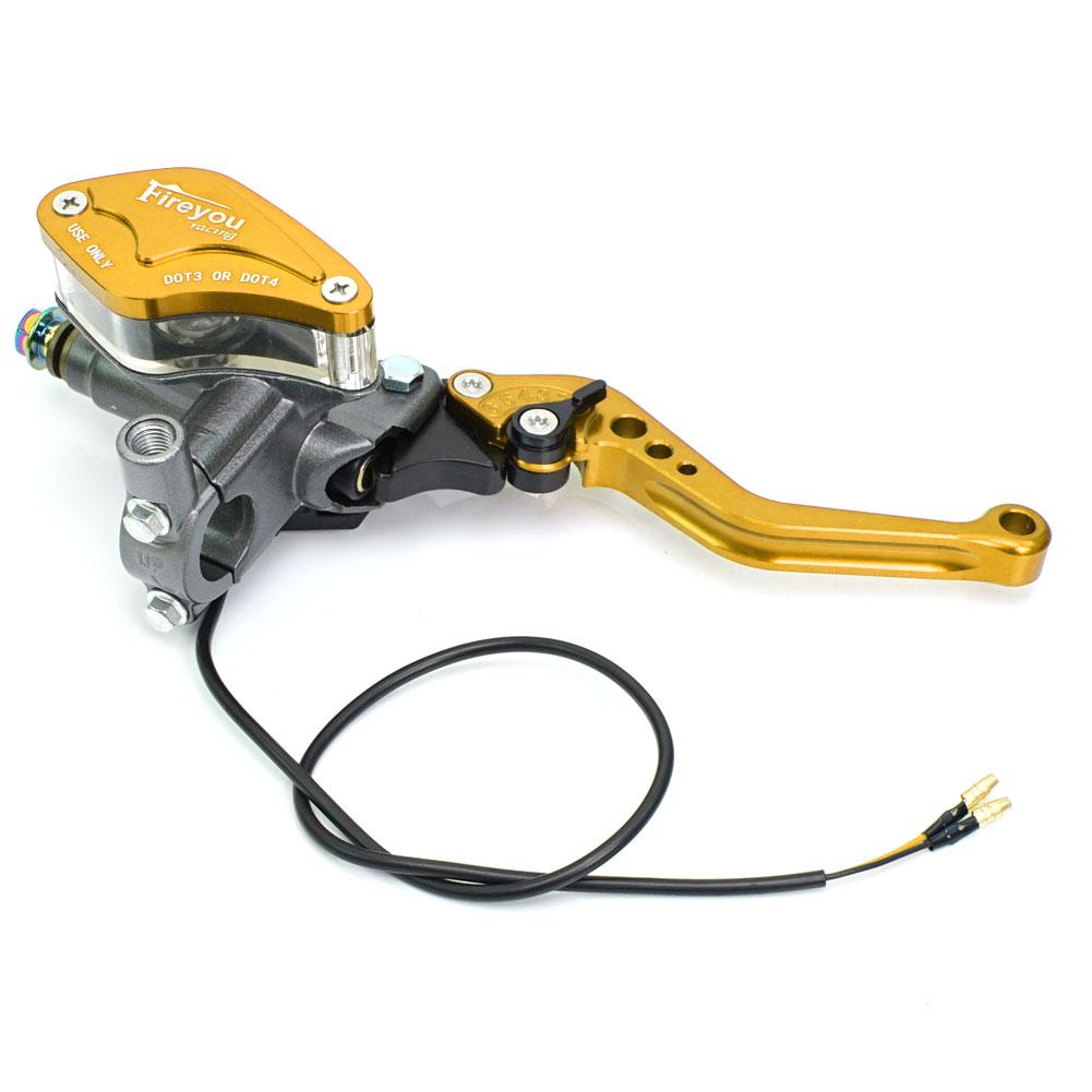 Motorcycle Hydraulic Brake Clutch Lever Pump Front Master Cylinder for Motocross Dirt Pit Bike ATV Quad Moped Buggy Go Kart