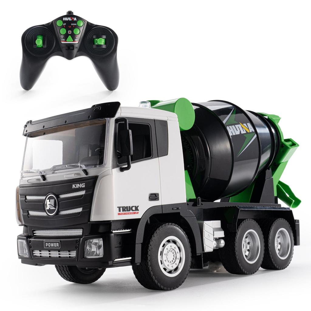 Huina 1557 1:18 neun-Kanal Fernbedienung Mischer Lkw Elektrische Engineering Lkw Für Jungen Geburtstag Geschenke