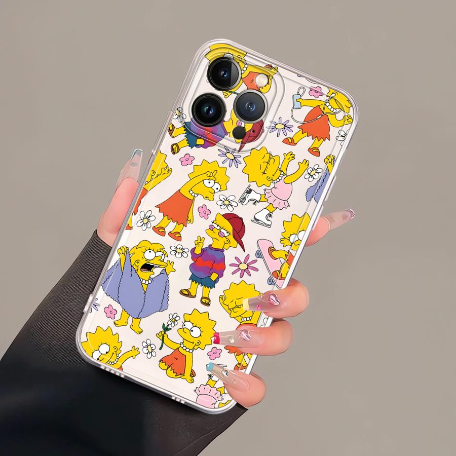 The S-simpsons Case for iPhone 17 Pro Max 11 15 XS Max Air 7 8 16 XR 13 Pro 14 Plus 12 Mini Soft Phone Cover